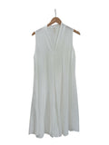 VESTIDO CORTO LISO  26209 (BLANCO, NEGRO)