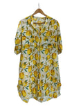 VESTIDO CAMISERO CORTO 1665 (TURQUESA, NEGRO, BEIGE, AMARILLO, ANARANJADO)