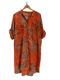 VESTIDO CAMISERO CORTO 1665 (TURQUESA, NEGRO, BEIGE, AMARILLO, ANARANJADO)