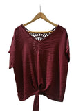 BLUSA NUDO 61333 (AZUL, CORINTO, BLANCO)
