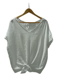 BLUSA NUDO 61333 (AZUL, CORINTO, BLANCO)