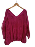 BLUSA SEDA BORDADA 1693 (CORINTA, BEIGE)