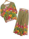 CONJUNTO ESTAMPADO  140005 (ANARANJADO, OLIVO)