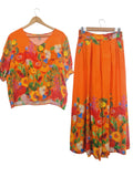 CONJUNTO ESTAMPADO  140005 (ANARANJADO, OLIVO)