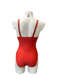 CALZONETA W30047 (LADRILLO, NEGRO, VERDE)