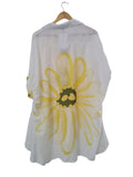 BLUSA CAMISERA FLOR AMARILLA 076
