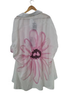 BLUSA CAMISERA FLOR ROSADA 076
