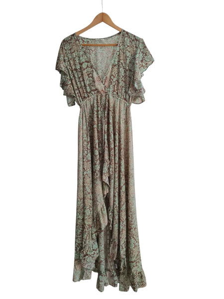 VESTIDO LARGO VERDE SD-5231