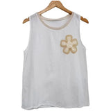 BLUSA 90492 (BEIGE, BLANCO)