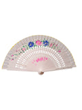 ABANICO CALADO 5122 (ROJO, ROSADO,BLANCO, CELESTE, MADERA)