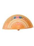 ABANICO CALADO 5122 (ROJO, ROSADO,BLANCO, CELESTE, MADERA)
