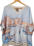 BLUSA PAISAJE 26186 (ROSADA, CELESTE, ANARANJADO, CAFE)