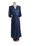 VESTIDO LARGO ESTAMPADO  (TURQUESA, AZUL)  25107060