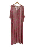 TUNICA SEMI TRANSPARENTE LARGA A6687E (NEGRO, FUCSIA)