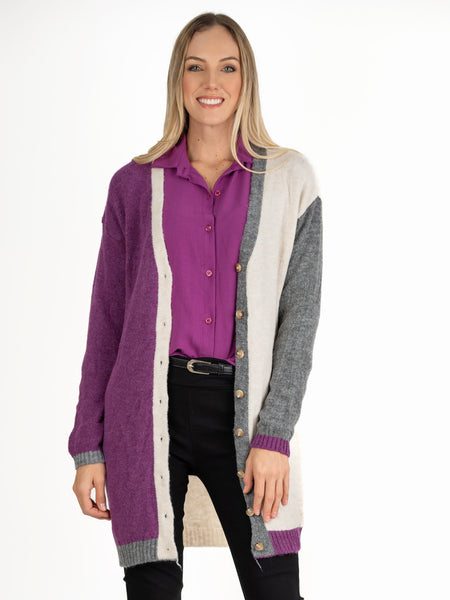 CHAQUETA-SUETER LARGO 4346